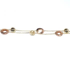 Yellow and rose gold bracelet