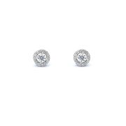 White gold earrings with diamonds 0.51 ct