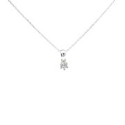 White gold necklace with diamonds 0.07 ct
