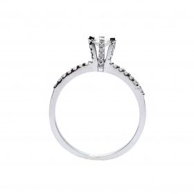 Годежен пръстен от бяло злато с диамант 0.31 ct