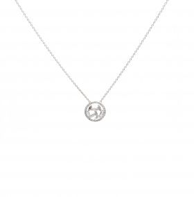 White gold necklace with diamonds 0.47 ct