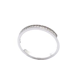 White gold ring with diamonds 0.07 ct