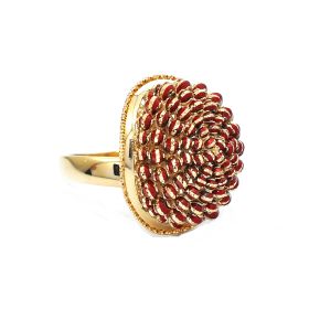 Yellow and red gold  rose ring