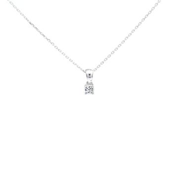 White gold necklace with diamonds 0.11 ct