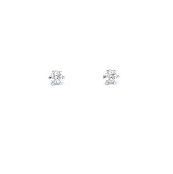 White gold earrings with diamonds 0.33 ct