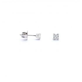 White gold earrings with diamonds 0.23 ct