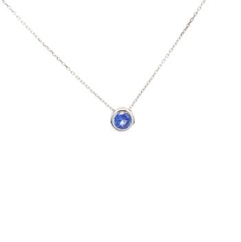 White gold necklace with  tanzanite 0.44 ct