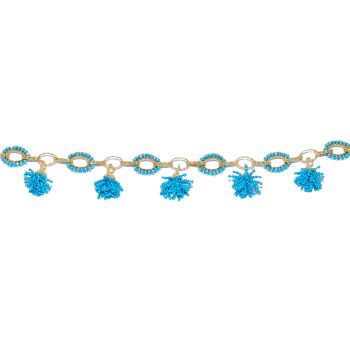 Yellow and blue gold bracelet