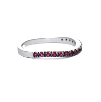 White gold ring with  ruby 0.30 ct